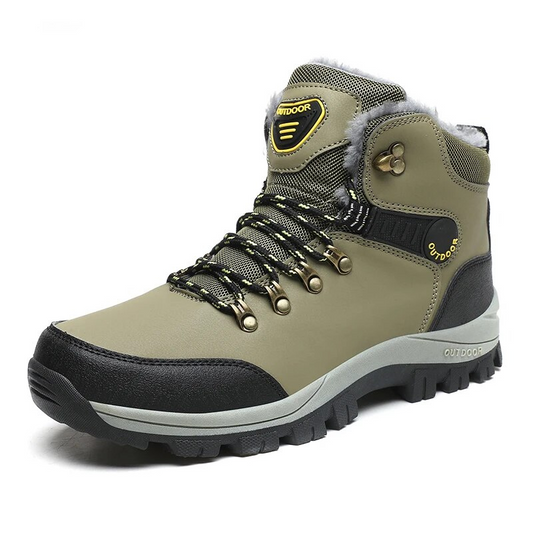 GRW Orthopedic Boots for Men Warm Plus Hiking Lace-up Boots