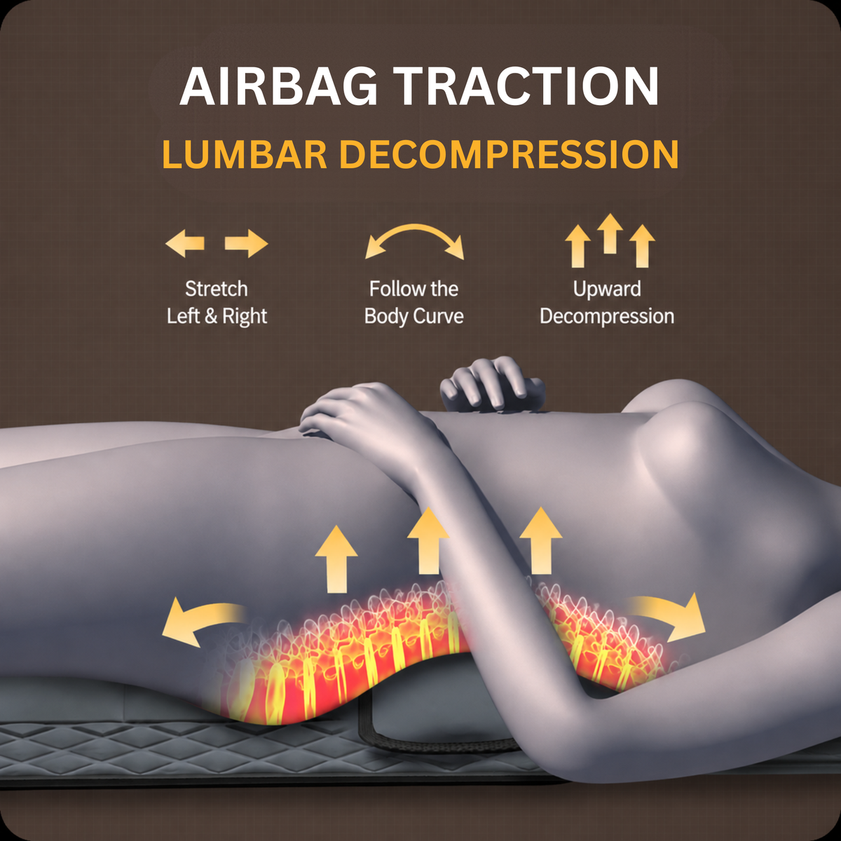 Smart Full Body Massage Mat with Heat, Vibration, Infrared Light & Herbal Pouch