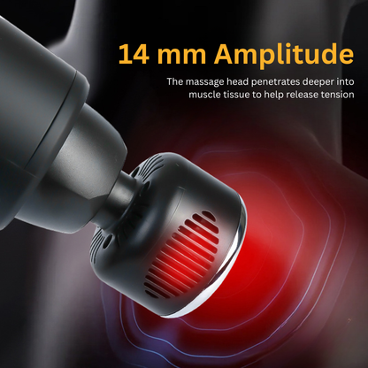 3-in-1 Heat & Cooling Massage Gun with 12 Percussion Speeds & Smart Touchscreen