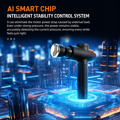 3-in-1 Heat & Cooling Massage Gun with 12 Percussion Speeds & Smart Touchscreen