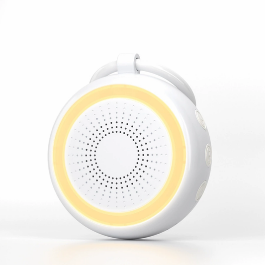 White Noise Machine with 22 Soothing Sounds & Golden Breathing Light, Portable Design