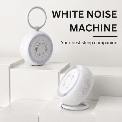 White Noise Machine with 22 Soothing Sounds & Golden Breathing Light, Portable Design