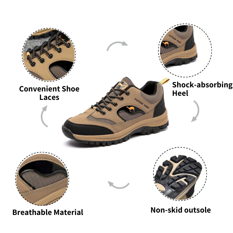 GRW Orthopedic Men Shoes Comfortable Breathable Thick Sole Casual Shoes