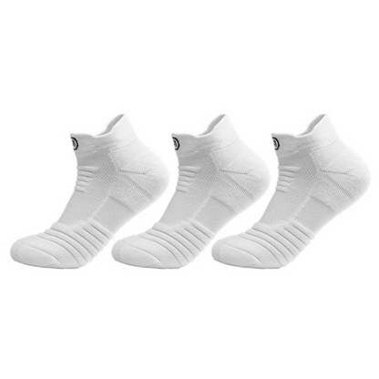 Mixed Color Breathable Ankle Socks - 3 Pairs