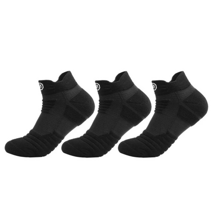 Mixed Color Breathable Ankle Socks - 3 Pairs