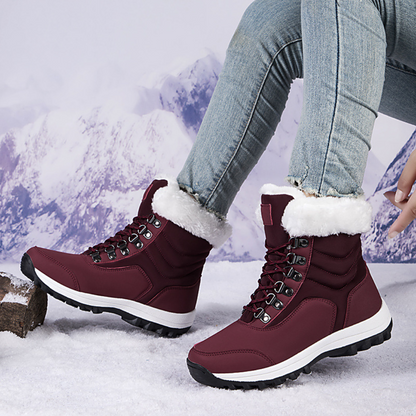 GRW Orthopedic Women Boots Comfortable Warm Waterproof Fashionable Lace up Winter Boots