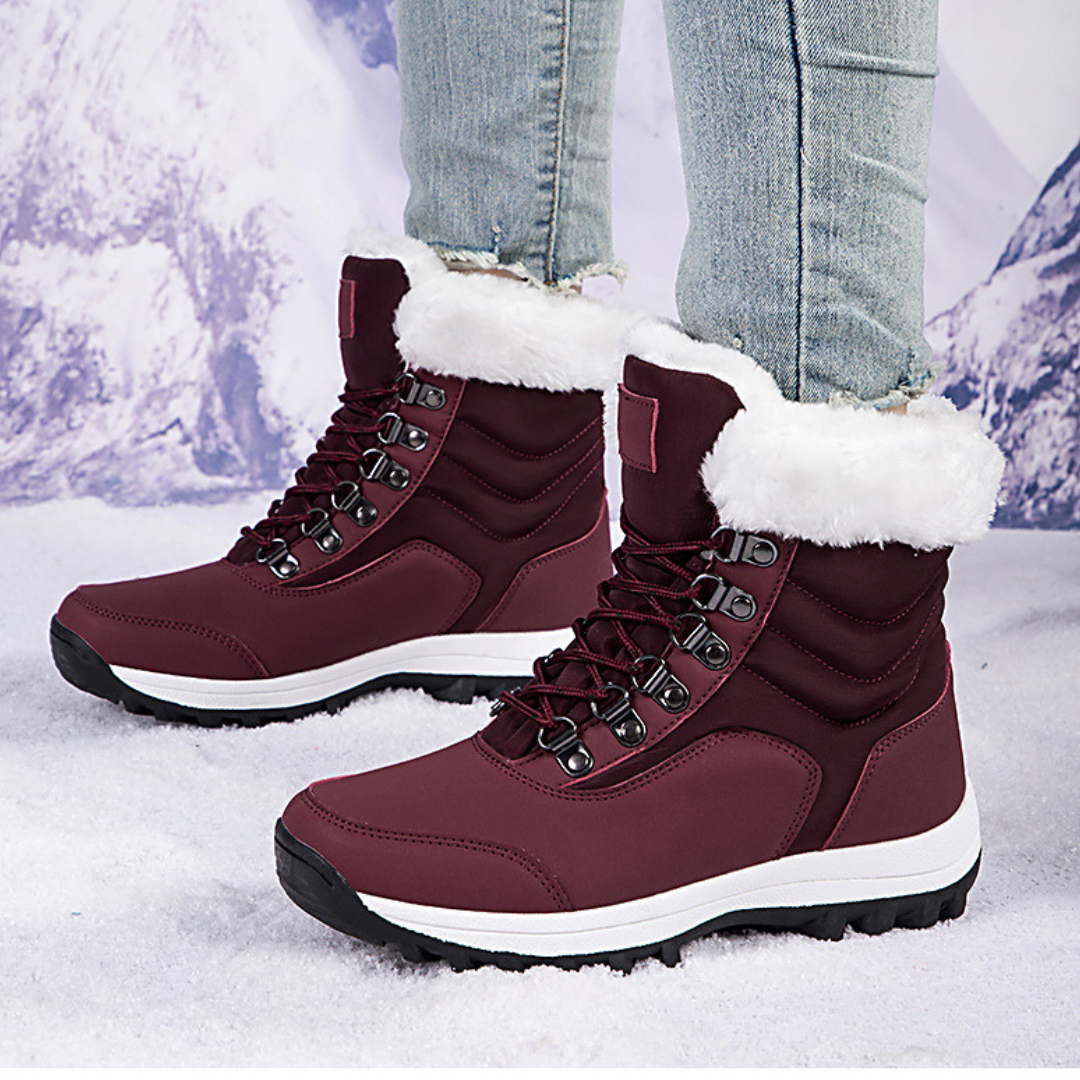 GRW Orthopedic Women Boots Comfortable Warm Waterproof Fashionable Lace up Winter Boots