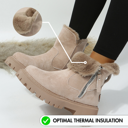 (XMAS SALE : 1+1 Free Promotion ) Orthopedic Snow Boots Women With Warm Lining