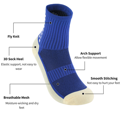 GRW Non-slip Healthier Worker Breathable Anke Sock - 3 Pairs