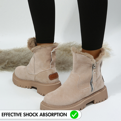 (XMAS SALE : 1+1 Free Promotion ) Orthopedic Snow Boots Women With Warm Lining