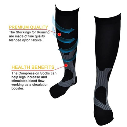 GRW Unisex Socks Relief Pain Breathable Stretch Compression Stockings