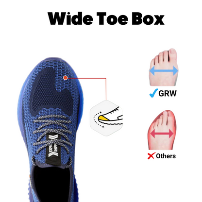 GRW Orthopedic Men Shoes Breathable Anti-puncture Steel Toe Work Shoes