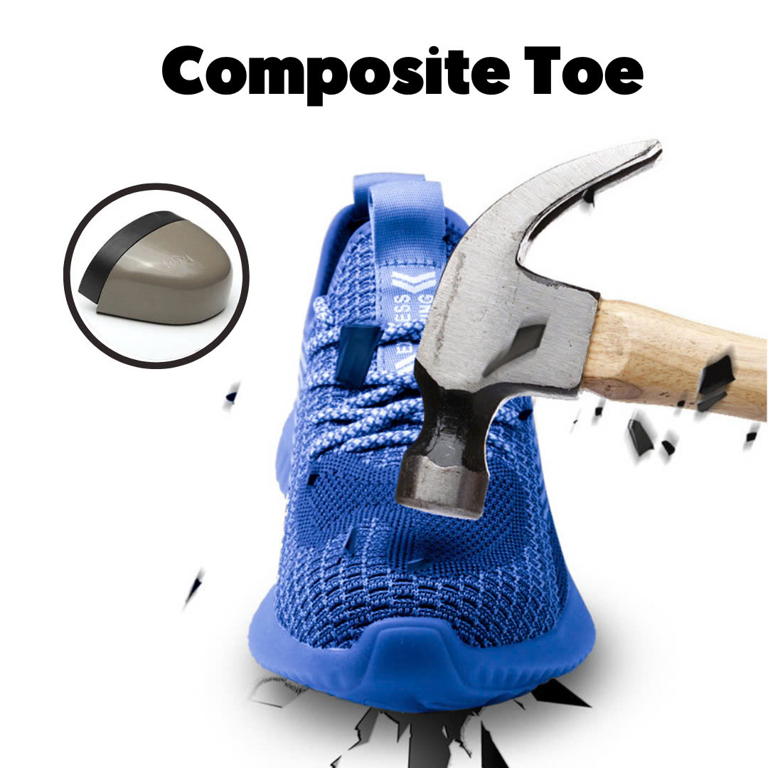 GRW Orthopedic Men Shoes Breathable Anti-puncture Steel Toe Work Shoes