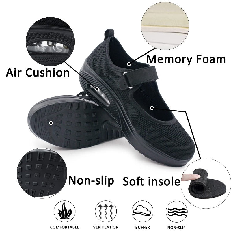 GRW Women Orthopedic Slipper Arch Support Breathable Air Cushion LightWeight Outdoor Slippers