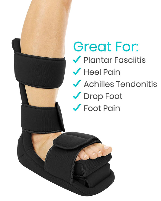 GRW Night Splint For Plantar Fasciitis Upgrade Padding Orthopedic Breathable Immobilizer Stretch For Foot Pain
