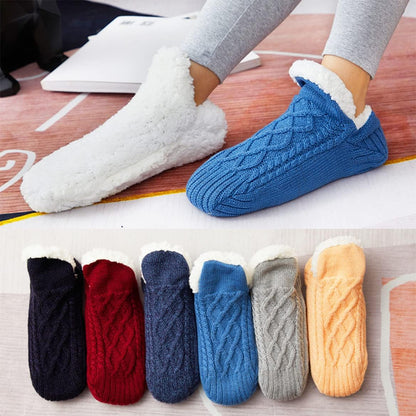 GRW Thermal Socks Ultra Warm Non-Slip Yarn Fur Indoor Slipper Socks