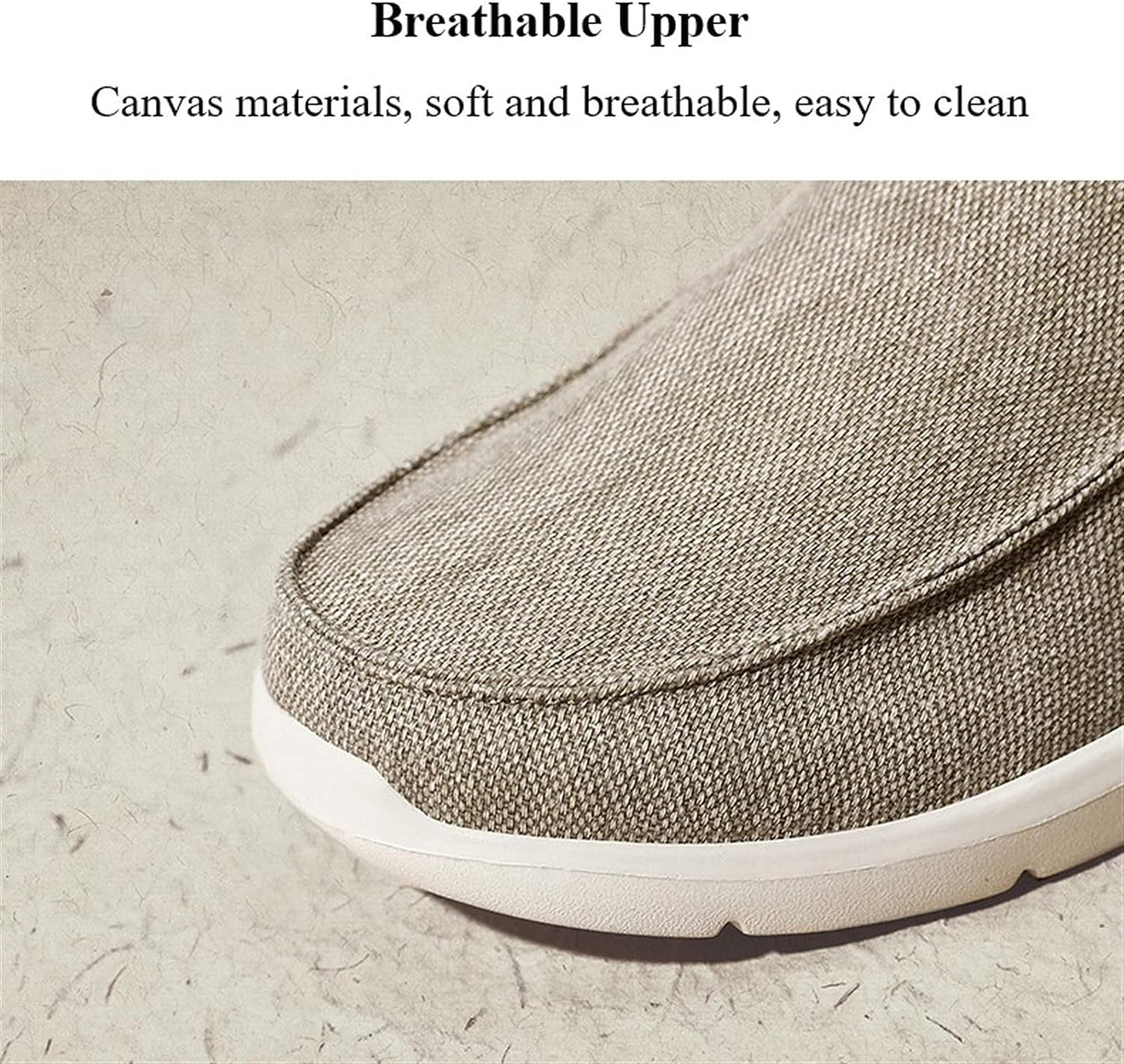 GRW Men Orthopedic Loafers Breathable Canvas Shoes Lightweight Causal Comfortable Walking Shoes