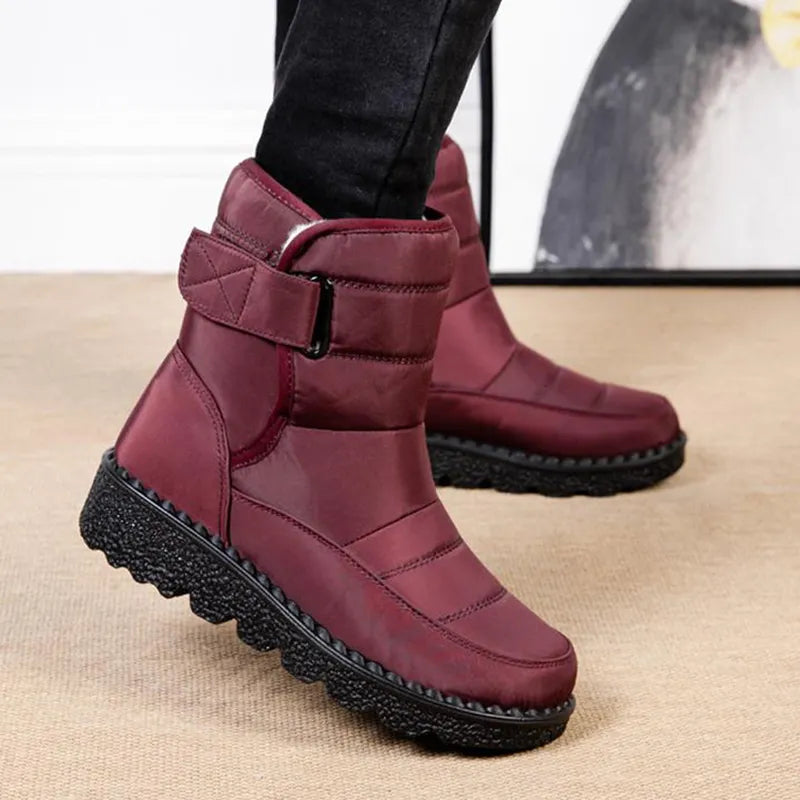 Waterproof fur outlet lined ankle boots