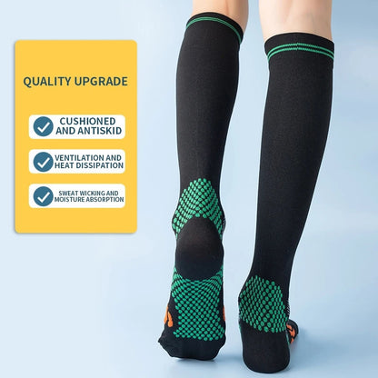 GRW Breathable Non Slip Compression Running Socks