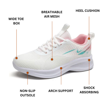 GRW Ortho Women Shoes Lightweight, Soft Sole, All-Day Support Comfort Walking Sneakers GroovyWish