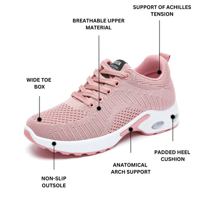 GRW Orthopedic Pain-Relief Women’s Air Cushion Arch Support Comfort Shoes for All-Day Wear GroovyWish