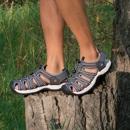 GRW Women Orthopedic Sandals Arch-support Comfortable Leather Gladiator Mesh Hiking Summer