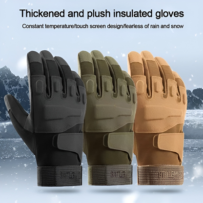 GRW Glove for Men Warm Sport Protection Design Anti-Slip Touchscreen Winter