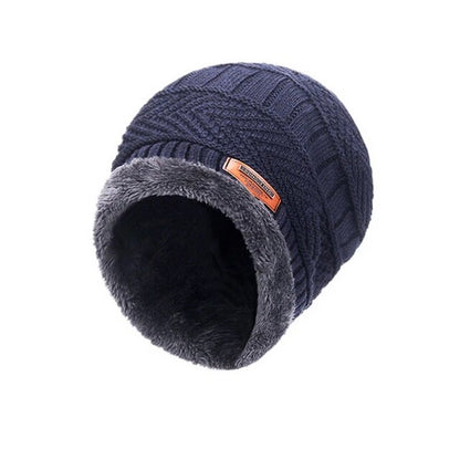 GRW Set Hat Scarf for Men and Women Neck Protection Outdoor Warm Fleece Liner Knit Winter