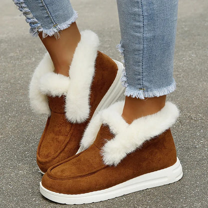 GRW Orthopedic Women Boots Warm Plush Fur Chic Snow Ankle Boots