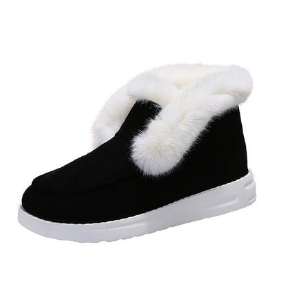 GRW Orthopedic Women Boots Warm Plush Fur Chic Snow Ankle Boots