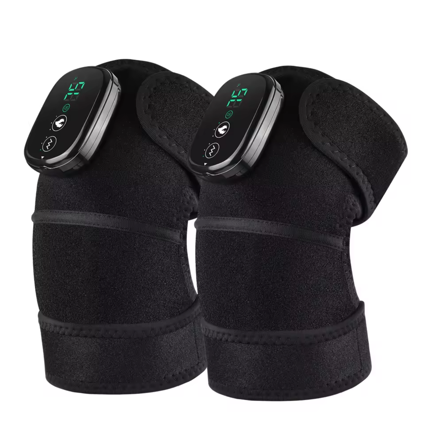 Knee Brace Massager Heat Vibration Deep Relaxation Pain Relief Smart Adjustable Muscle GroovyWish