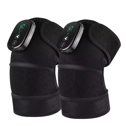 Knee Brace Massager Heat Vibration Deep Relaxation Pain Relief Smart Adjustable Muscle GroovyWish