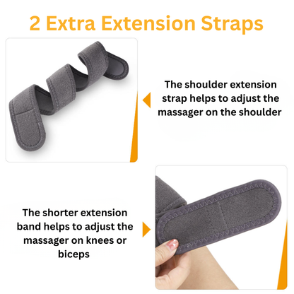 Knee Brace Massager Heat Vibration Deep Relaxation Pain Relief Smart Adjustable Muscle GroovyWish