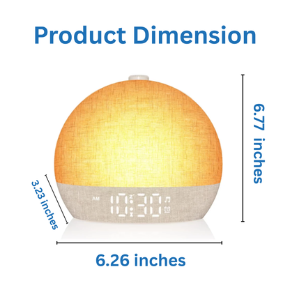 4-in-1 White Noise Machine with 30 Sleep Sounds, Sunrise Alarm And 7 Colors Night Light