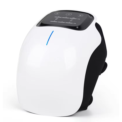 Smart Knee Massager with Heat, Vibration & Red Light, 360° Wrap & LED Touchscreen