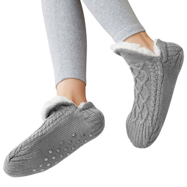 GRW Thermal Socks Ultra Warm Non-Slip Yarn Fur Indoor Slipper Socks