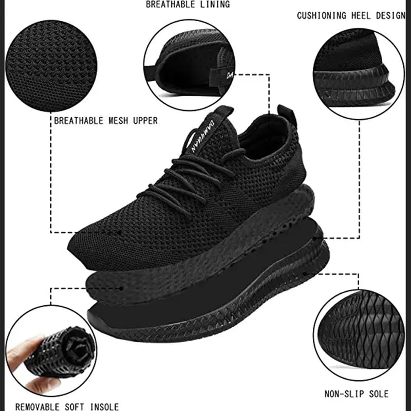 GRW Men Women Orthopedic Shoes High Impact Sport Supportive Breathable Moisture Wicking Anti Slip