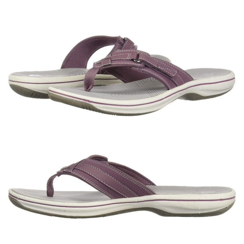 WOMENS Breeze Sea Taupe Flip Flops | Clarks US