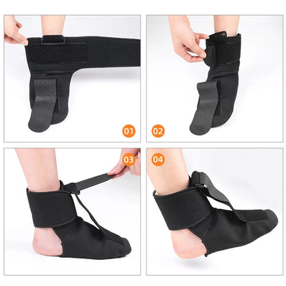 GRW Plantar Fasciitis Night Splint Soft Stretching Brace Compression Sleeve For Pain Support