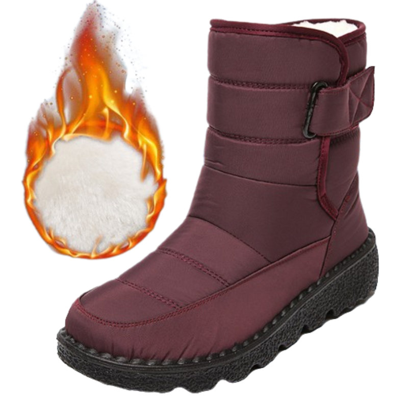 GRWOrthopedicBootsForWomenWaterproofComfortableFurLinedAnkleWinterSnowBoots