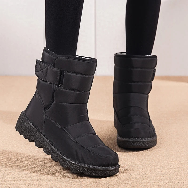 GRW Orthopedic Boots For Women Waterproof Comfortable Fur Lined Ankle Winter Snow Boots
