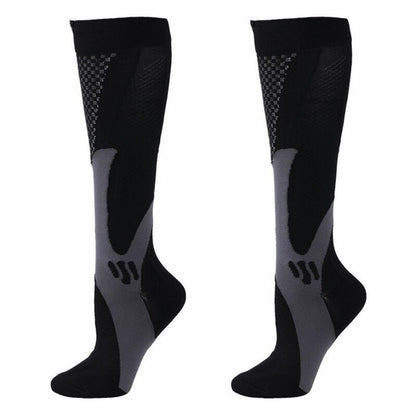 GRW Compression Socks Unisex Anti-cramping Breathable Knee-high Stockings