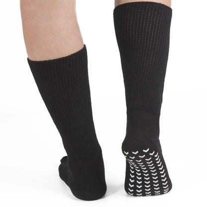 GRW Diabetic Socks Mid-Calf Unisex Stretchable Cushioned Nonskid Premium Cotton