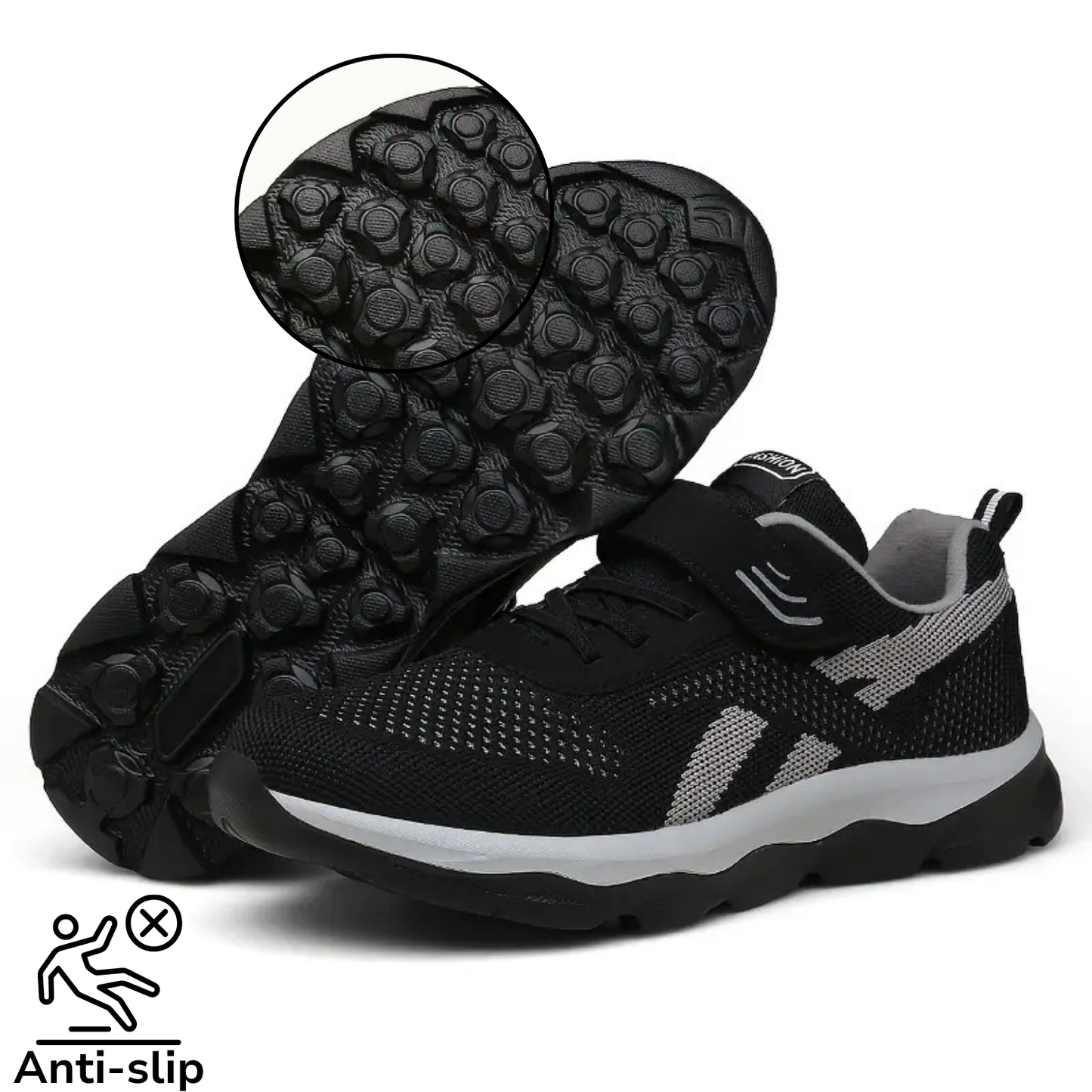 GRW Women’s Orthopedic Shoes Arch-Support Breathable Lightweight Non-Slip Knitted Mesh Sneakers