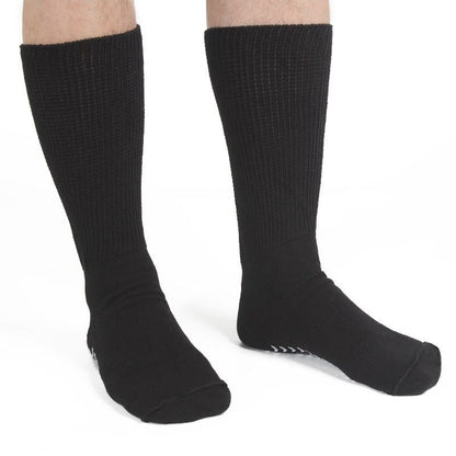 GRW Diabetic Socks Mid-Calf Unisex Stretchable Cushioned Nonskid Premium Cotton