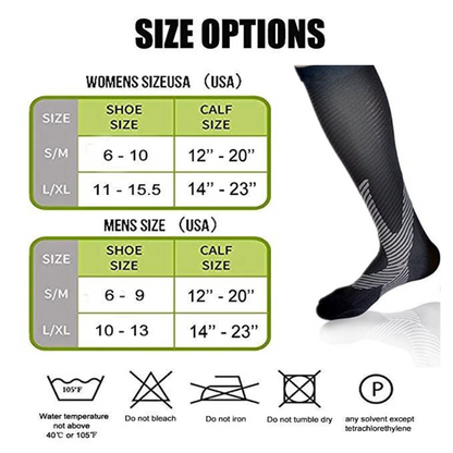 GRW Unisex Socks Relief Pain Breathable Stretch Compression Stockings