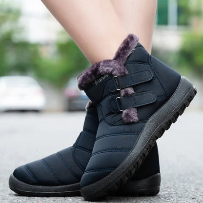 GRW Orthopedic Boots For Women Waterproof Non-Slip Soles Warm Fur Plush Winter Boots