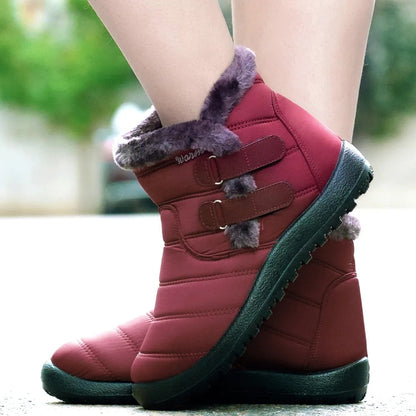 GRW Orthopedic Boots For Women Waterproof Non-Slip Soles Warm Fur Plush Winter Boots