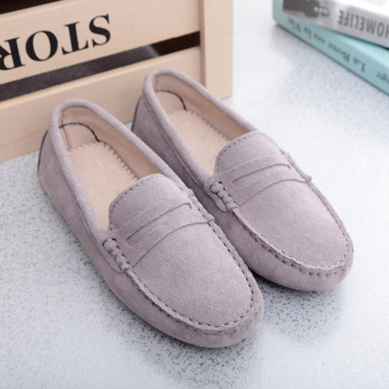 GRW Orthopedic Women Shoes Arch Support Breathable Anti Slip Fashion Genuine Leather Loafers Slip On