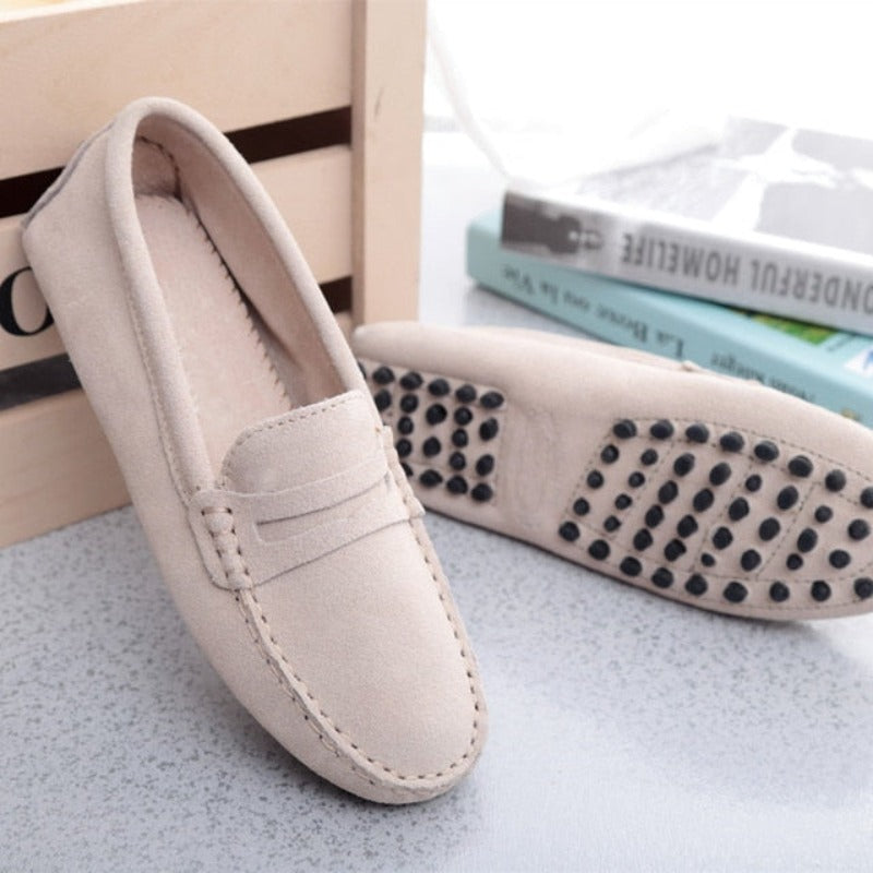 GRW Orthopedic Women Shoes Arch Support Breathable Anti Slip Fashion Genuine Leather Loafers Slip On